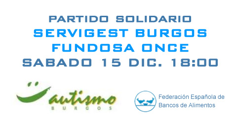 SERVIGEST BURGOS TIÑE DE SOLIDARIO SU PARTIDO DE ESTE SÁBADO