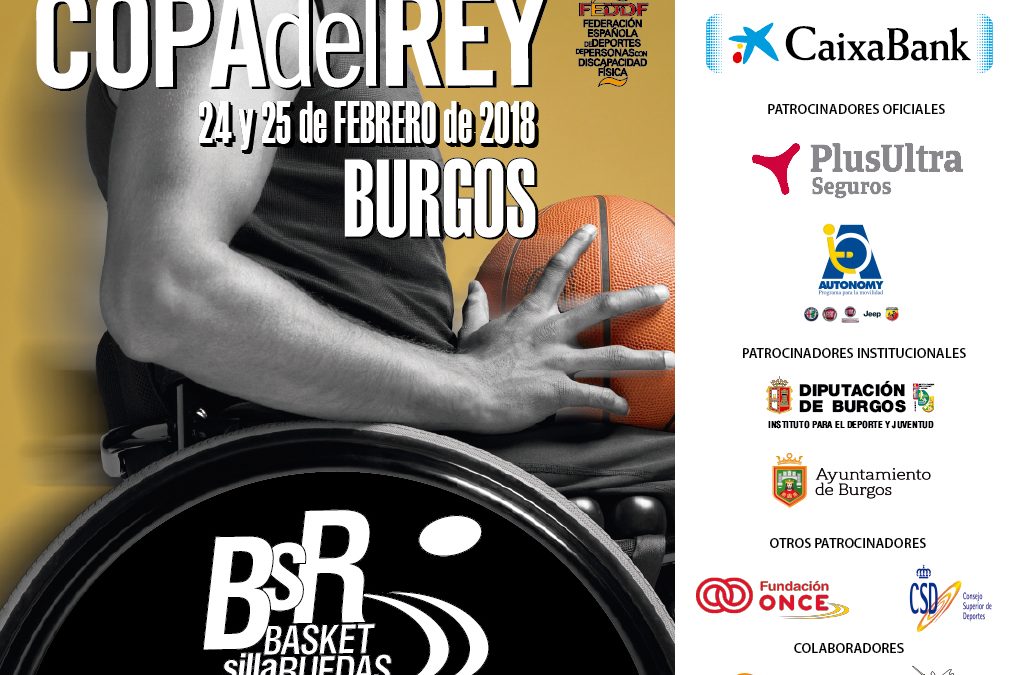 Definidos los cruces de la Copa del Rey de Baloncesto en Silla de Ruedas 2018 en Burgos